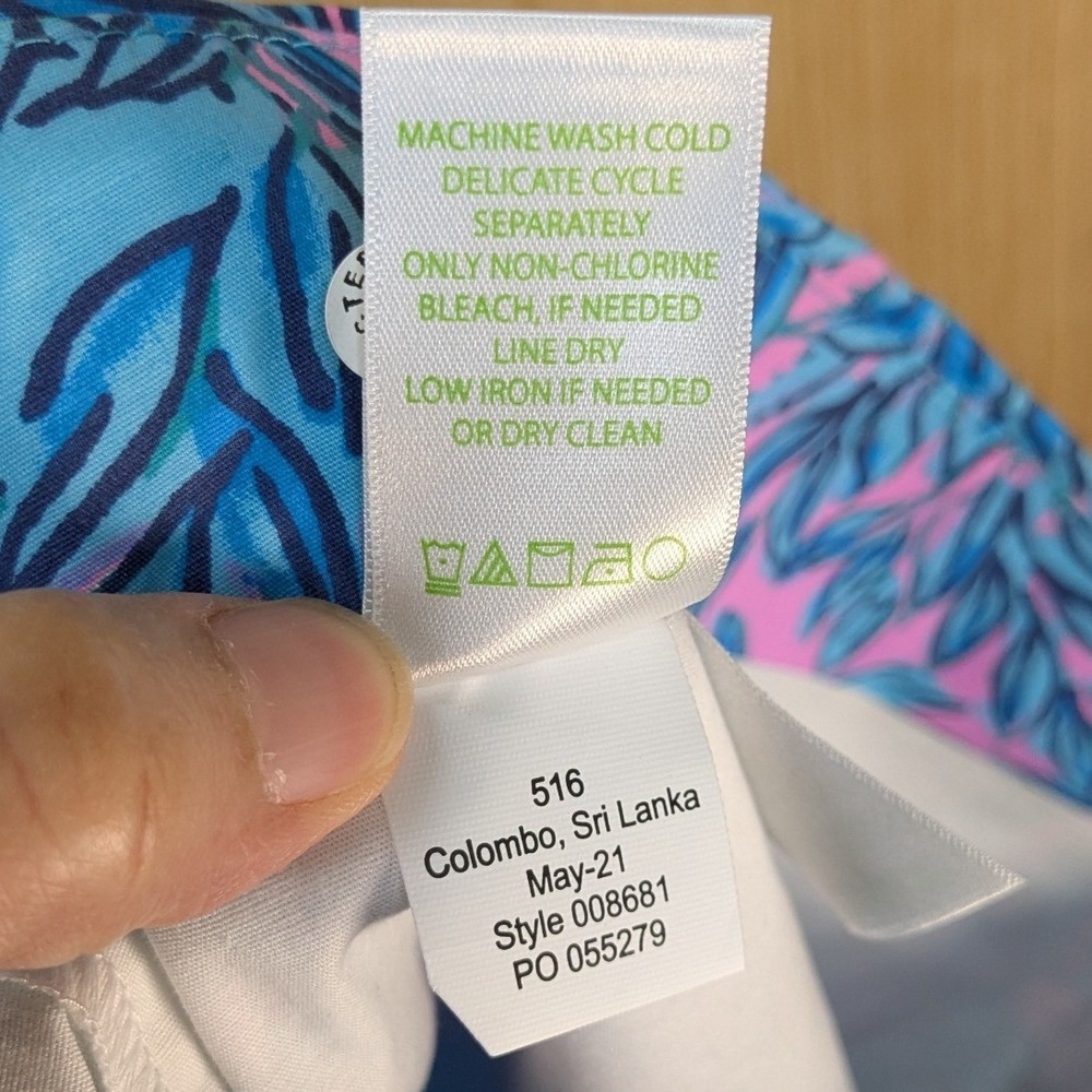 Lilly Pulitzer Abbott Skort You Grow Girl Bermuda Blue Pink Floral Leopard 6 NEW - Picture 6 of 10